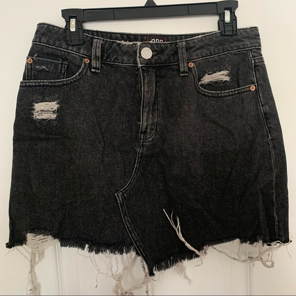 BDG Black Denim Skirt